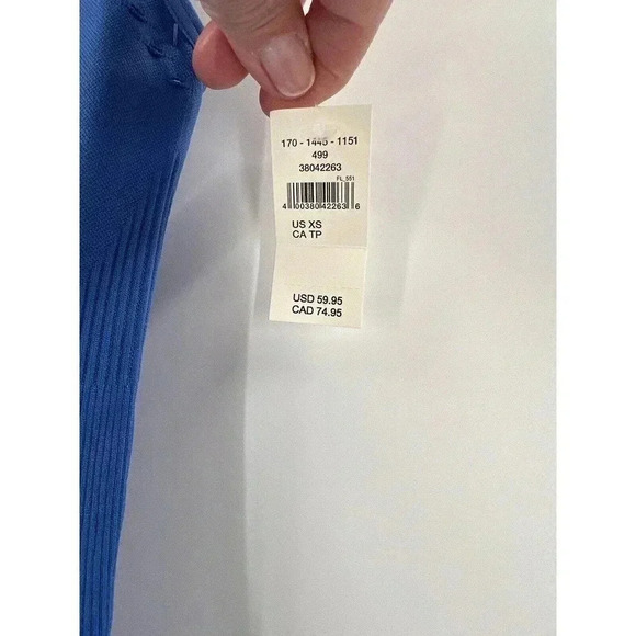 NEW W TAGS Offline By Aerie Women's Stretchy Seamless Blue Mesh Romper XSMALL - Picture 5 of 10